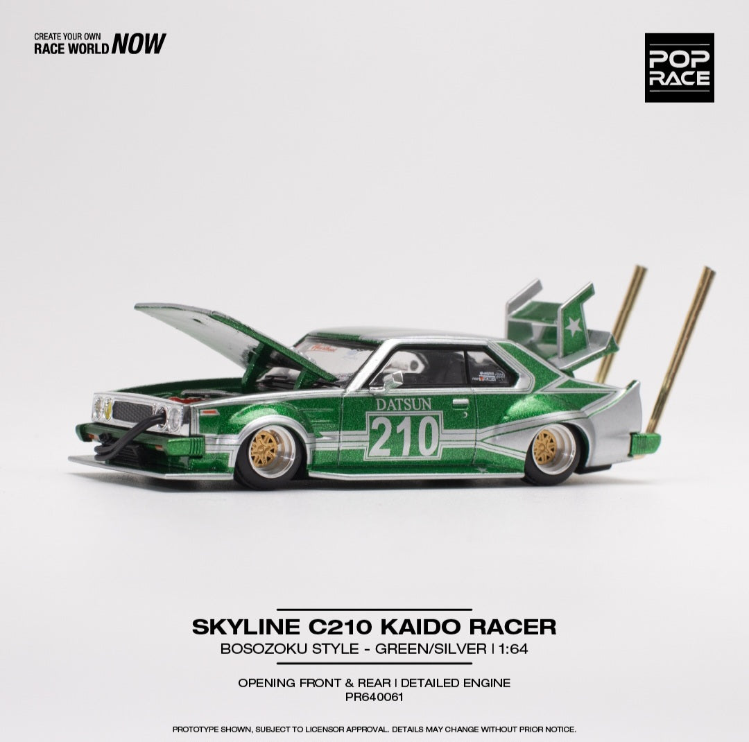 PR640061 Skyline C210 Kaido Racer Bosozoku Style Green